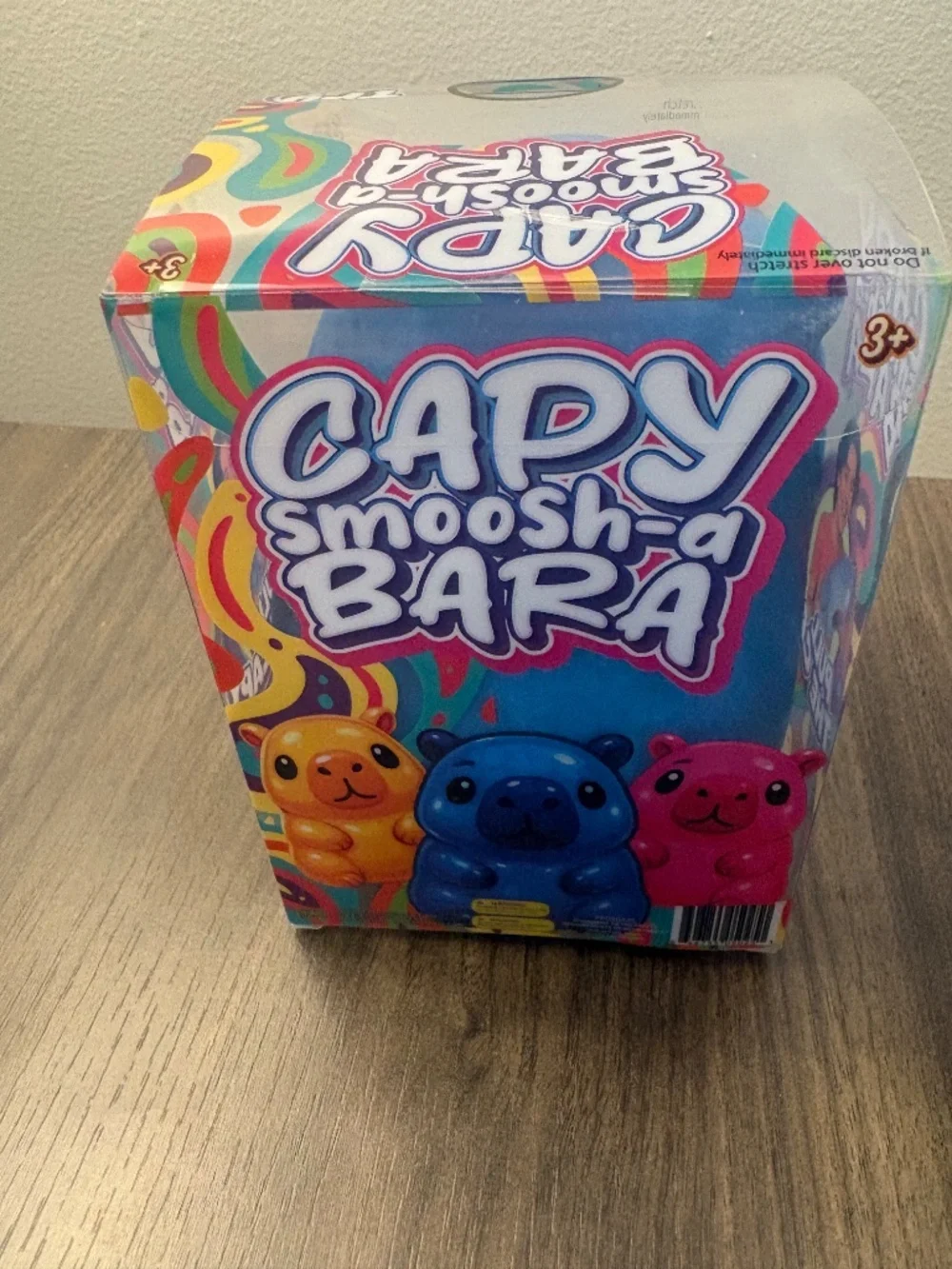 Capybara squishy RARE Capy Smoosh-a Bara BLUE Sensory Fidget toy NEW Sealed
